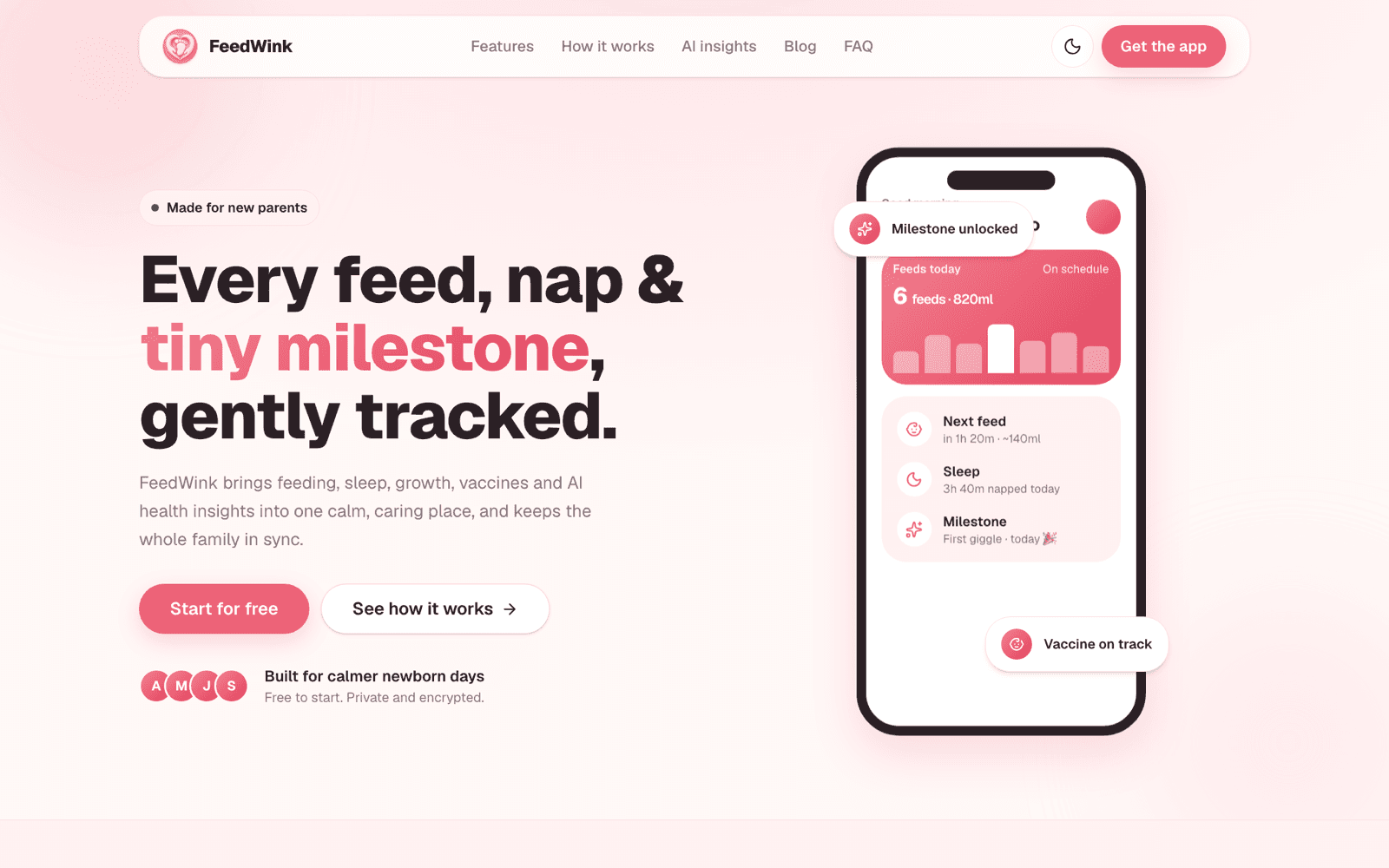 FeedWink product interface