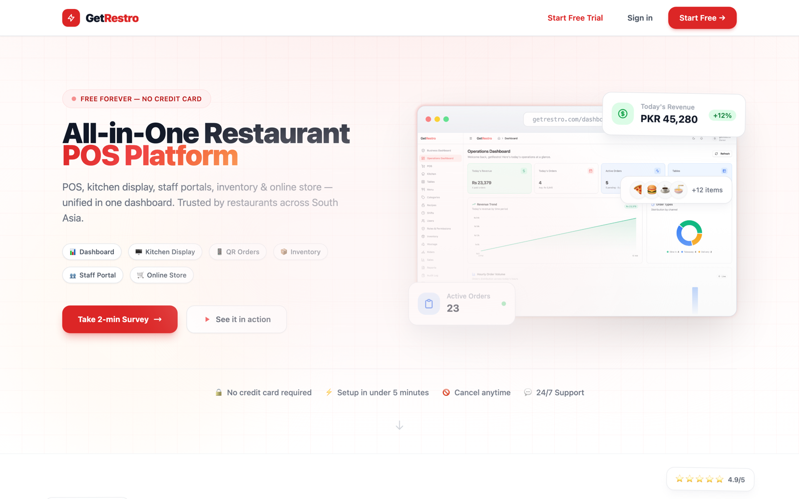 GetRestro — screenshot