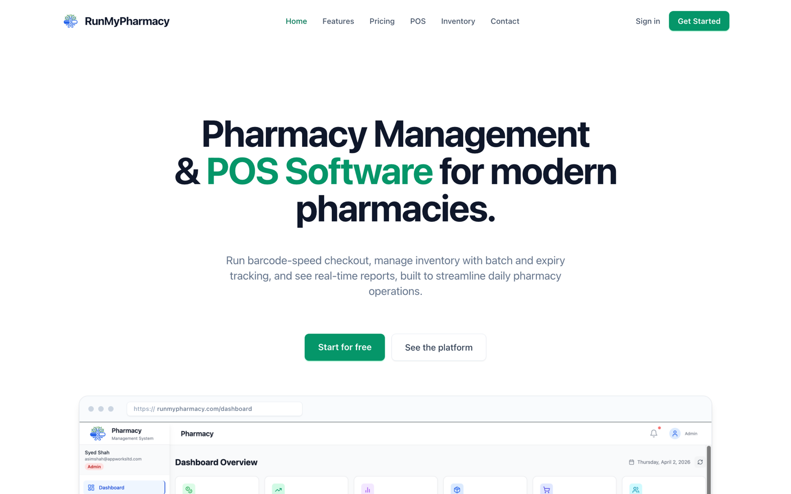 RunMyPharmacy — screenshot
